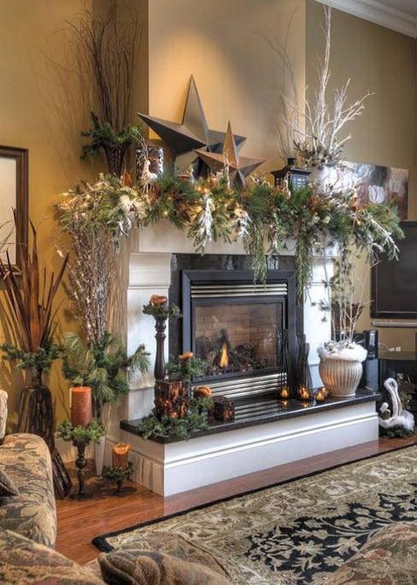 Decorating Ideas For Christmas Fireplace Mantel