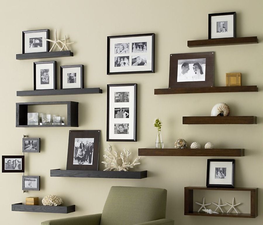 Living Room Wall Decor Shelves